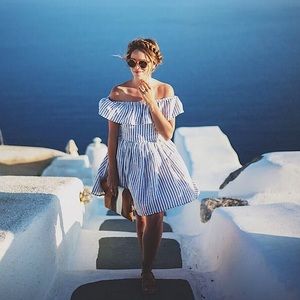 RARE The Jersey Diaries - Mulher Bonita Dress in Stripe